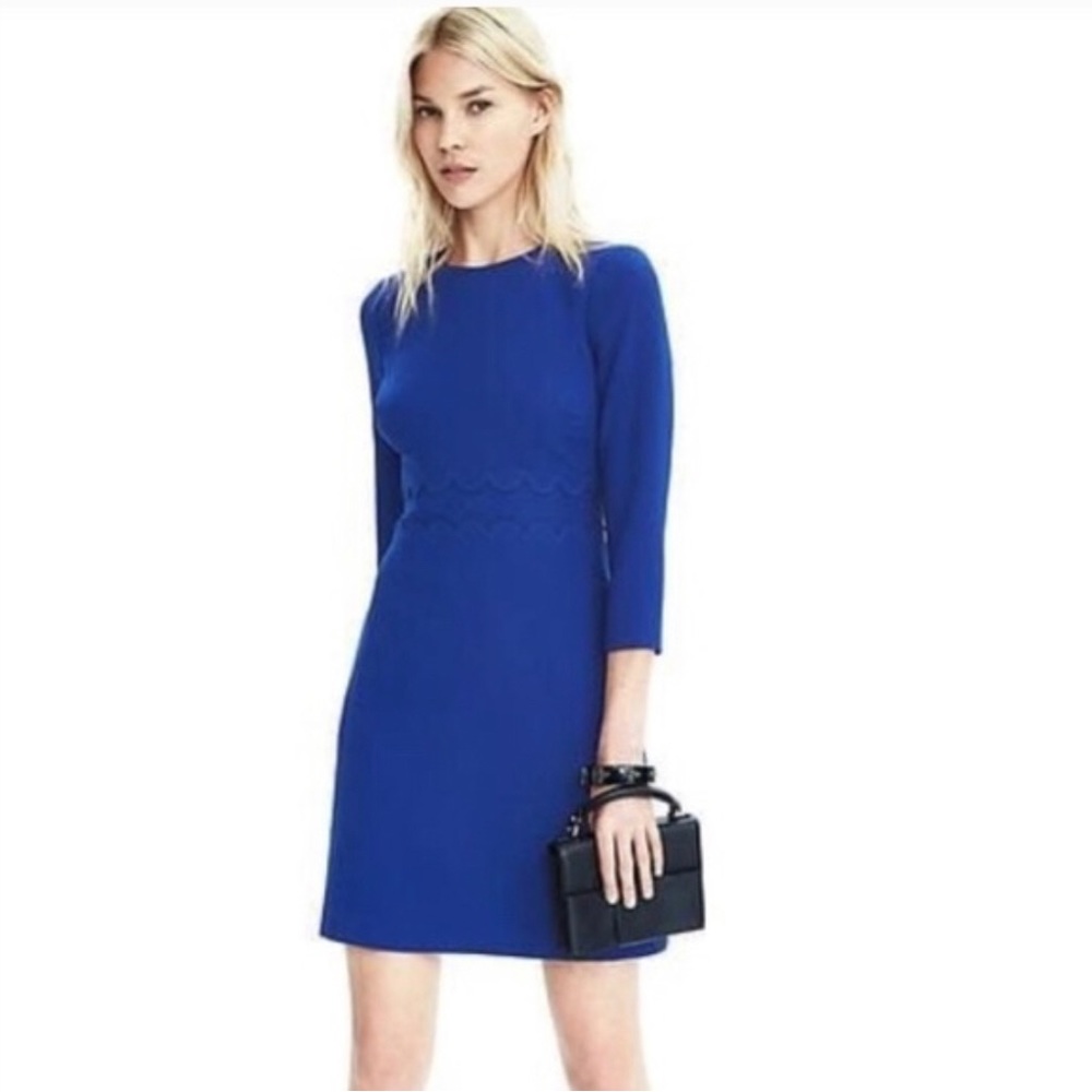 Banana Republic scallop detail dress, size 10